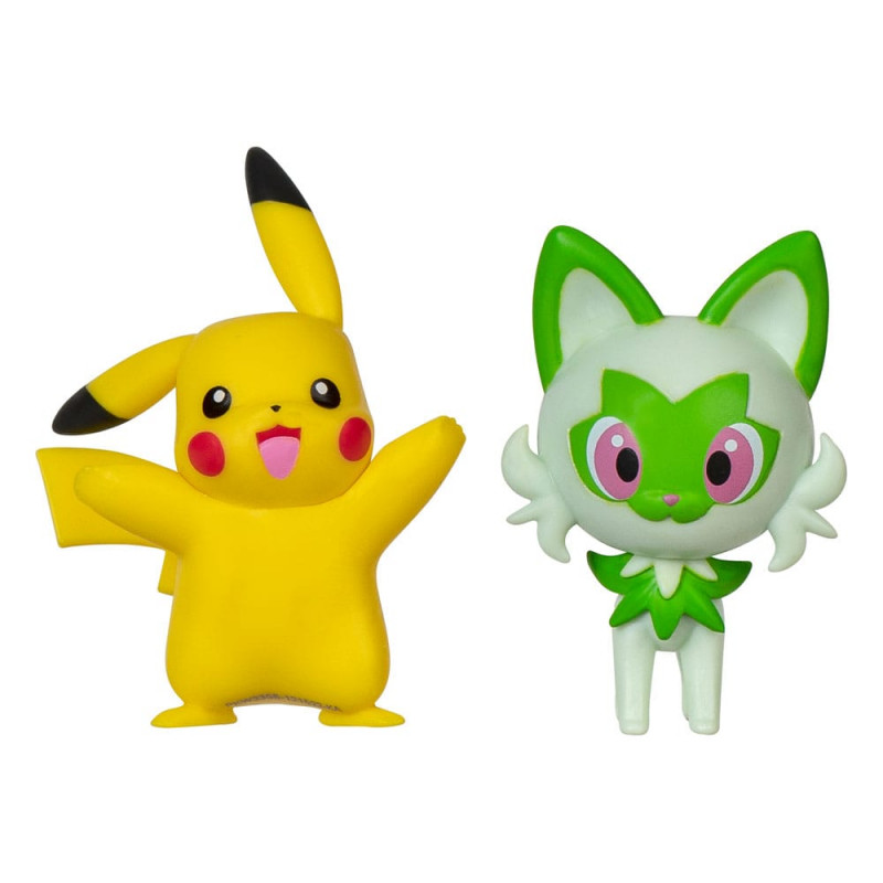 Pokémon Gen IX pack 2 figurines Battle Figure Pack Pikachu & Poussacha 5 cm 