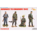 Fortschritt Kharkov 1942. 4 deutsche Infanterie-Figuren