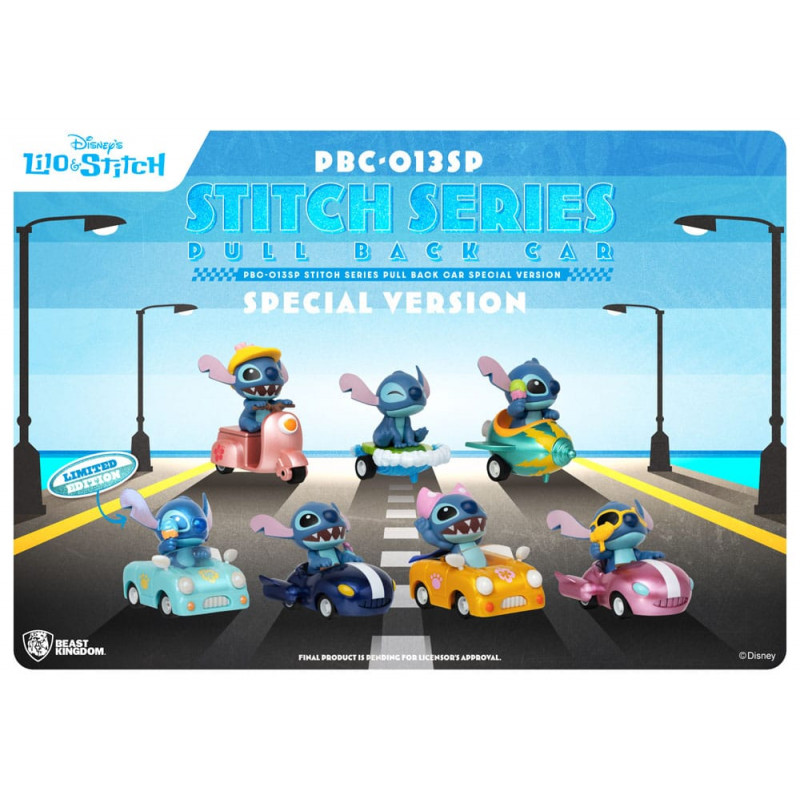 Beast kingdom toys Spielzeug Lilo & Stitch Pull Back Car Series pack 6  friction