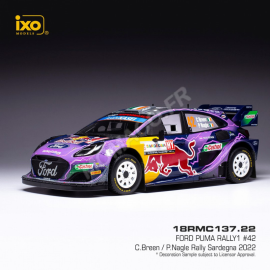 FORD PUMA RALLY 1 42 BREEN/NAGLE WRC RALLY OF SARDINIA 2022 (SOLD OUT) Miniatur