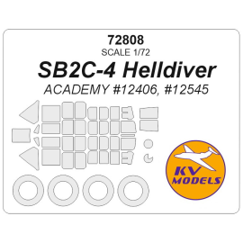 SB2C-4 Helldiver + wheels masks (designed to be used with ACADEMY kits ACA12406, ACA12545) 