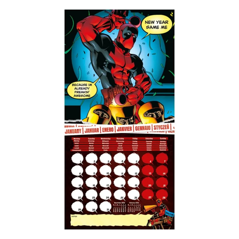 Marvel calendar 2024 Deadpool Pyramid International Kalender (24034