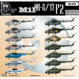 Decal Mil Mi-8/17 Part 2 In Production Mil Mi-8/17 from Mexican Navy, Cuba, and Peru 