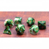 HDB-55 Set mit 7 Würfeln – Smaragdweiße Jade