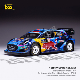 FORD PUMA 7 LOUBET/GILSOUL RALLYE WRC1 SWEDEN 2023 Miniatur 