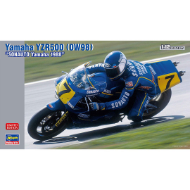 Plastic model of motorcycle Yamaha YZR 500 (0W98) "SONAUTO 1988" 1:12 Modellbausatz 