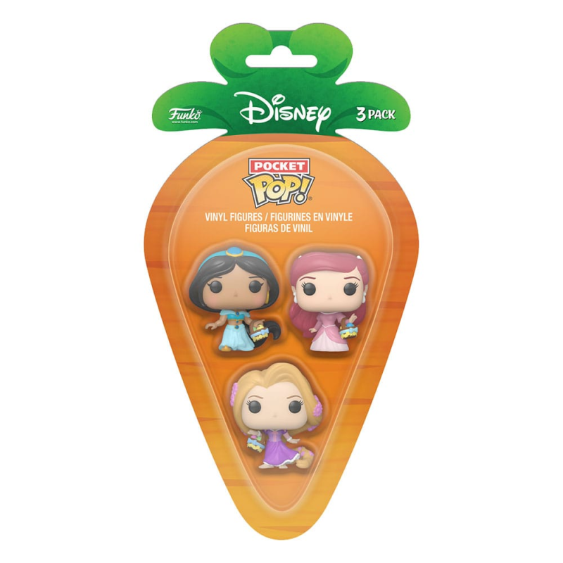 Disney pack 3 Pocket POP figures! Vinyl Disney Princess R/A/J 4 cm Figurine 