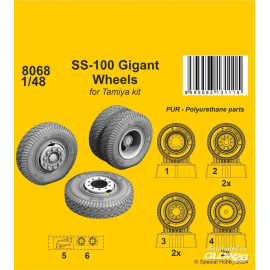 SS-100 Gigant Wheels 1/48 / for Tamiya kits 