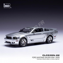 FORD MUSTANG SALEEN S281 HELLCAT 2005 METALLIC GRAY Miniatur 