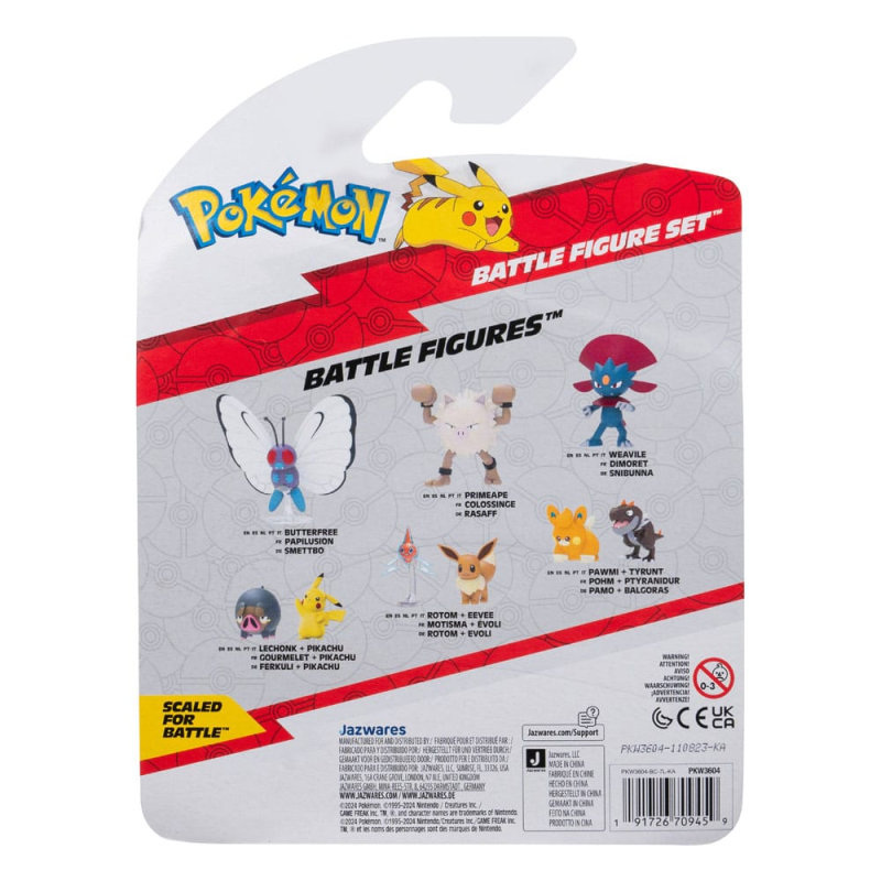 Pokémon pack 3 figurines Battle Figure Set Piplup, Fireforest, Magmar 5 cm Jazwares