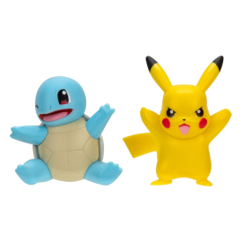 Pokémon pack 2 figurines Battle Figure First Partner Set Squirtle 2, Pikachu 9 