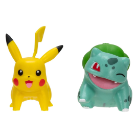 Pokémon pack 2 figurines Battle Figure First Partner Set Bulbasaur 2, Pikachu 1