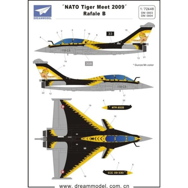 Dassault Rafale B NATO Tiger Meet 2009 (für Hobby Boss kits) 