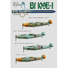 Messerschmitt Bf 109E-1 Pt 2 (4) White 13 4/JG77 Hptm Helmut Henz 1941 Red 1 2/JG27 Oblt Gert Framm 1940 Red 16 2/JG26 Oblt Frit