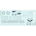 Decal Boeing 737-500 PLL LOT Star Alliance Polish Airlines Lima Oscar Decals