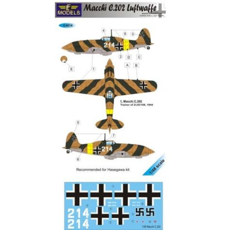 Macchi C.202 Luftwaffe (für Hasegawa)