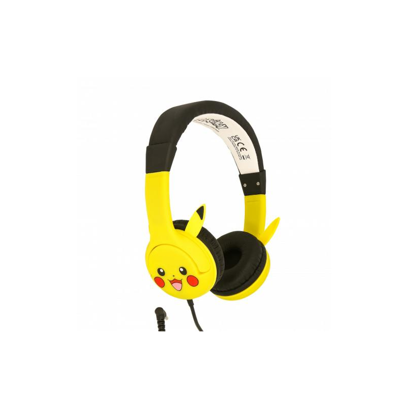 Pokémon – 3,5-mm-Klinken-Headset für Kinder Pikachu mit Ohren – PS4/PS5/XBOXONE/SeriesX/SWITCH/Telefon/Tablet 
