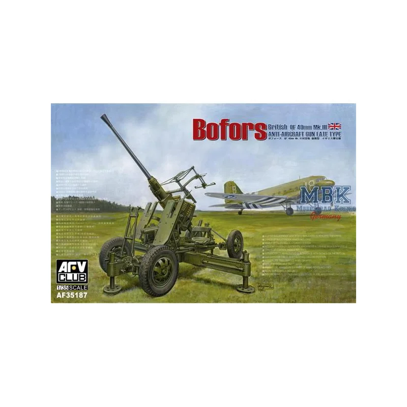 Bofors 40mm Mk III Anti Aircraft Gun (British Version) 