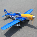 Radio-controlled thermal aircraft P-51D “Obsession” 35cc ARF with electric retractable gear Rc Flugzeug