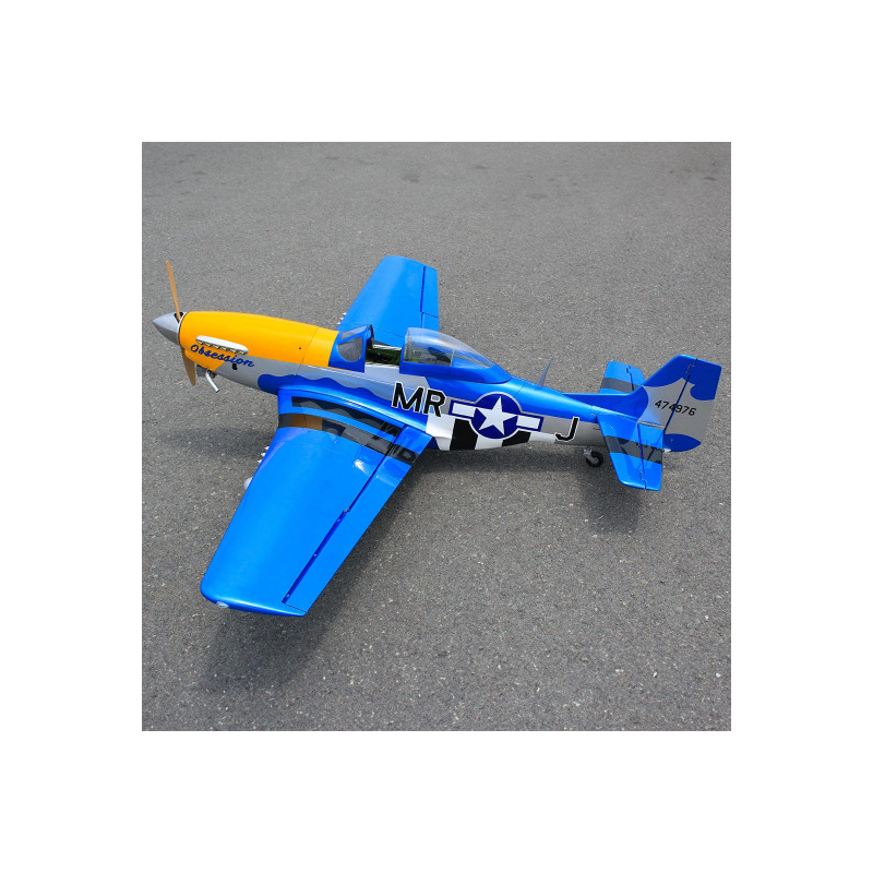 Radio-controlled thermal aircraft P-51D “Obsession” 35cc ARF with electric retractable gear SEAGULL