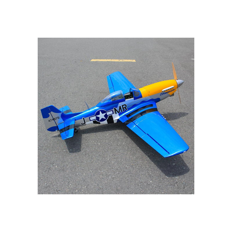S144391OG Radio-controlled thermal aircraft P-51D “Obsession” 35cc ARF with electric retractable gear