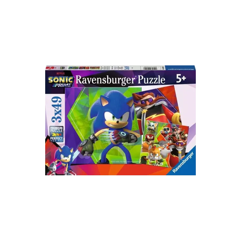 SONIC PRIME - The Adventures of Sonic - 3 Puzzle 49P 