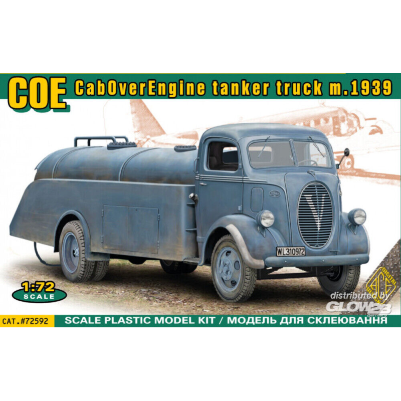 COE (CabOverEngine) tanker truck m.1939 Modellbausatz 