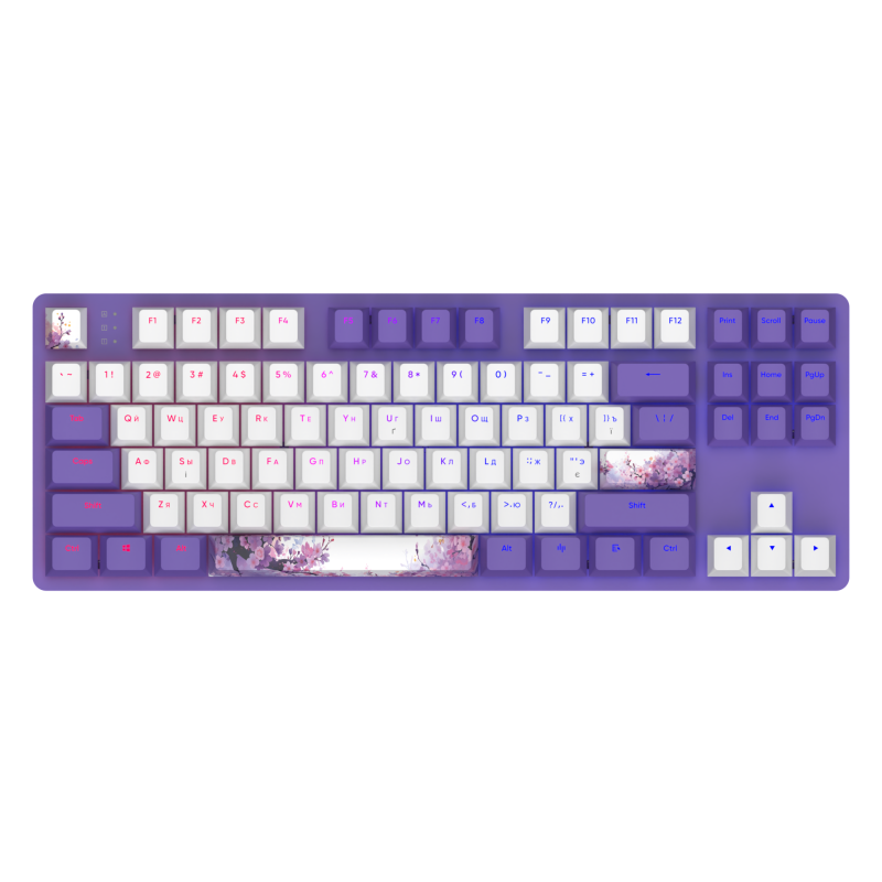 Dark Project One - 87 Violet Horizons RGB ANSI Keyboard QWERTY Dark Project