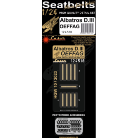 ALBATROS D.III OEFFAG - SEATBELTS Belts are made from real microfiber and in combination with included photo etched buckles they