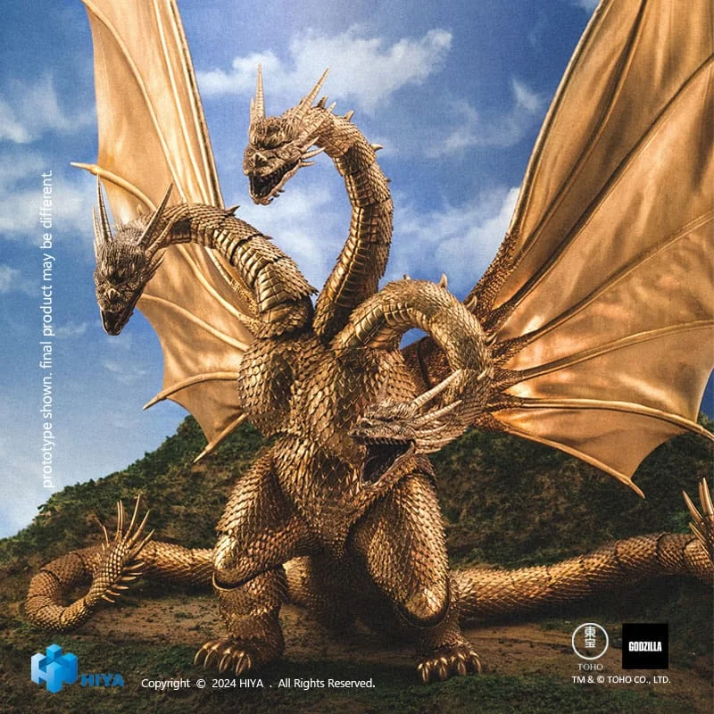 Godzilla statue Exquisite Basic Godzilla vs King Ghidorah King Ghidorah 25 cm