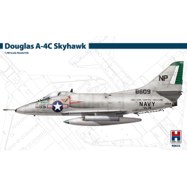 Douglas A-4C Skyhawk HASEGAWA + CARTOGRAF + MASKS Modellbausatz 