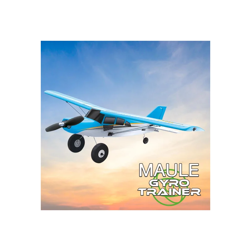 Radio-controlled electric plane MAULE GYRO TRAINER blue Mode 1 RTF