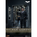 The Dark Knight statues and diorama Movie Masterpiece 1/6 Batman Armory with Bruce Wayne (2.0) 30 cm