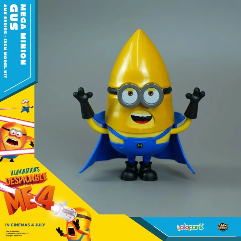 Despicable Me 4 statue Plastic Model Kit AMK Series Super Gus 12 cm