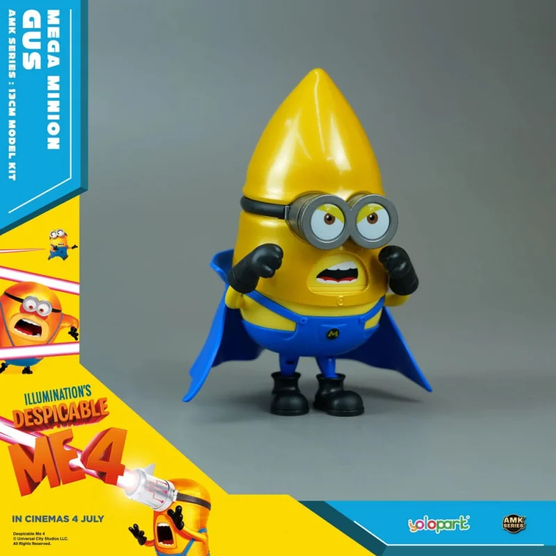 Despicable Me 4 statue Plastic Model Kit AMK Series Super Gus 12 cm