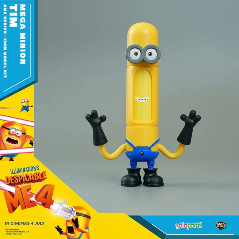 Despicable Me 4 statue Plastic Model Kit AMK Series Super Tim 12 cm