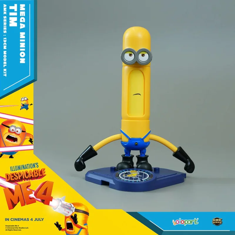 Despicable Me 4 statue Plastic Model Kit AMK Series Super Tim 12 cm