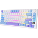 Royal Kludge M75 OLED 81K Taro Milk QWERTY - RGB ANSI (ENG) Wireless Keyboard