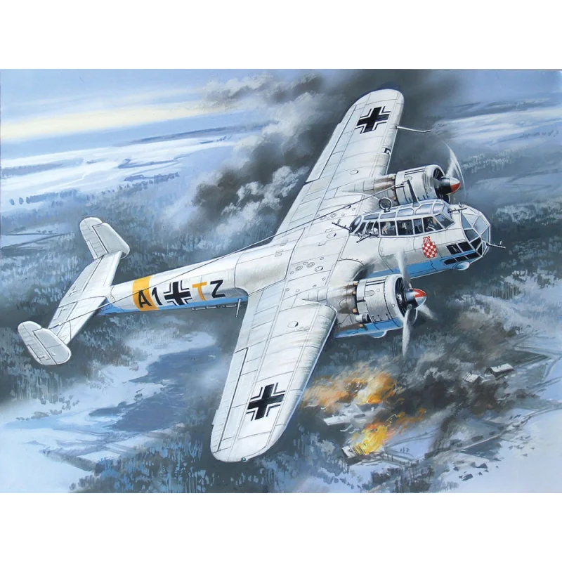 Dornier Do 17Z-2 WWII deutsche Bomber (100% neue Formen)