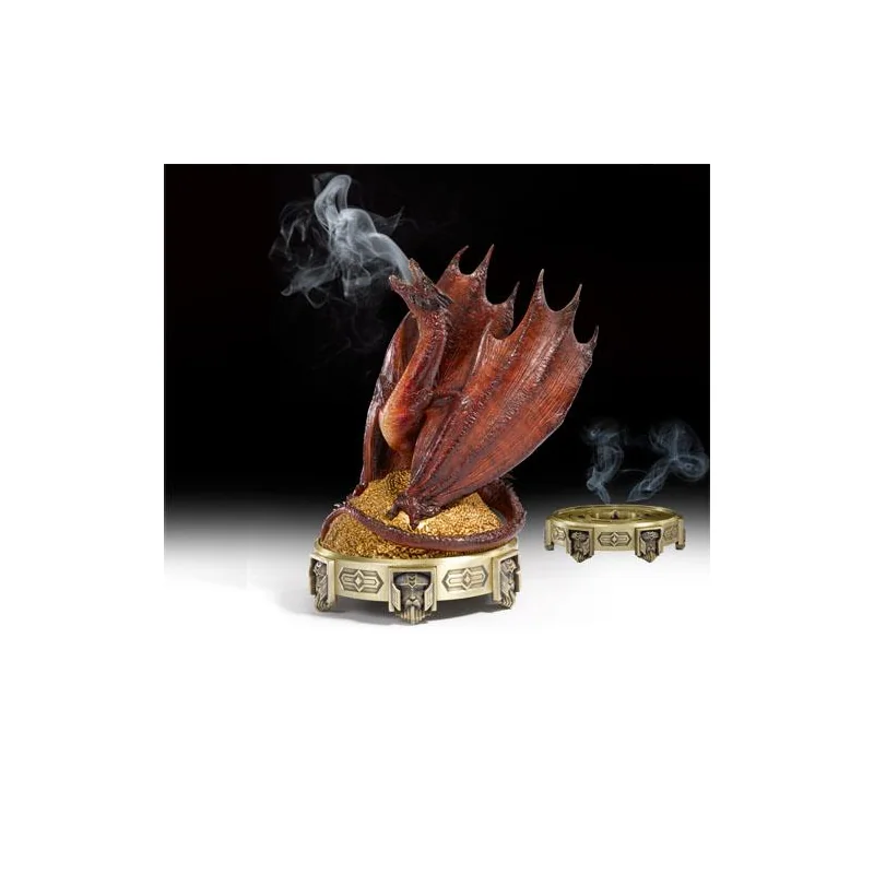 Der Hobbit Smaugs Einöde Statue mit Räuchereinsatz Smaug 25 cm