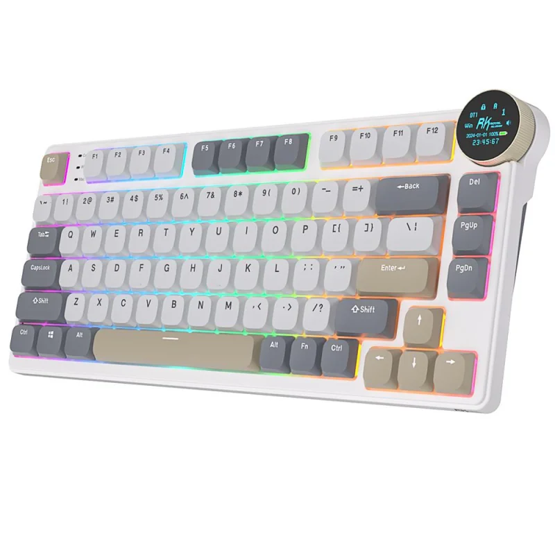 Royal Kludge N80 Linear 80K Pearly Dawn - RGB ANSI (QWERTY) Wireless Keyboard