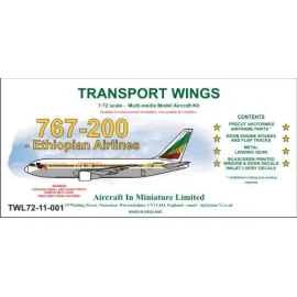 Boeing 767-200 Ethiopian Airlines For more information on this product, please click link to go to the Aircraft In Miniature web