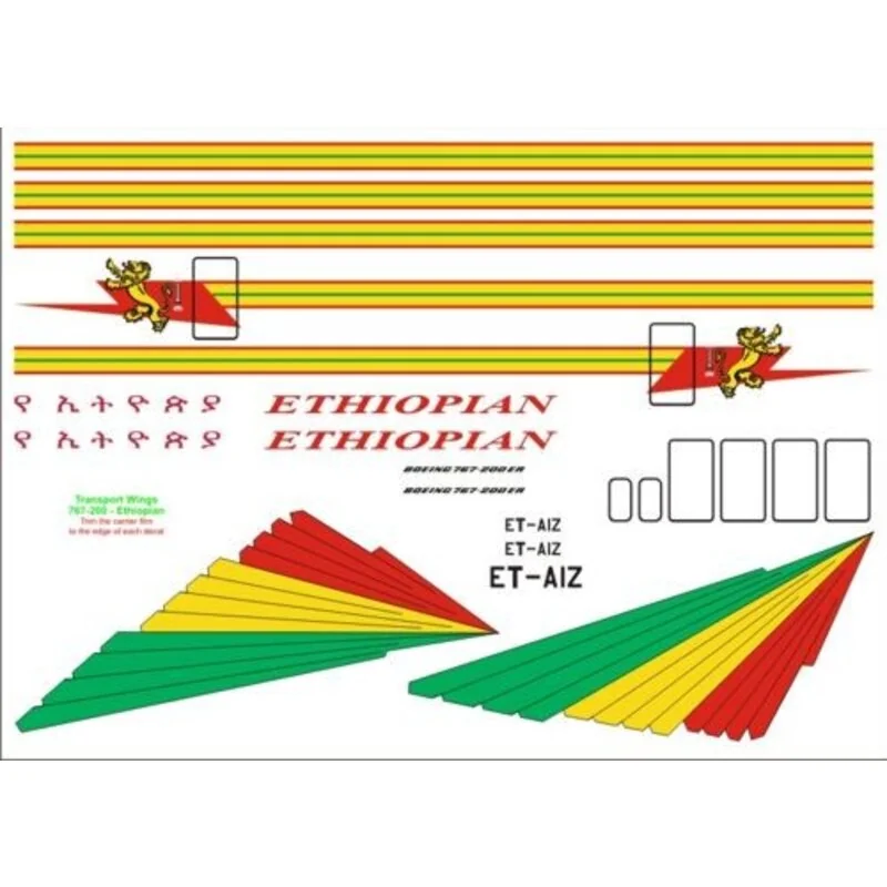 Boeing 767-200 Ethiopian Airlines For more information on this product, please click link to go to the Aircraft In Miniature web