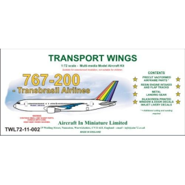 Boeing 767-200 Transbrasil Airlines For more information on dieses Produkt, klicken Sie bitte auf Verbindung, um zum Flugzeug In