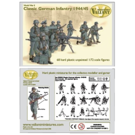 Deutsche Infanterie 1944-45. 68 harte Plastikfiguren Historische Figuren