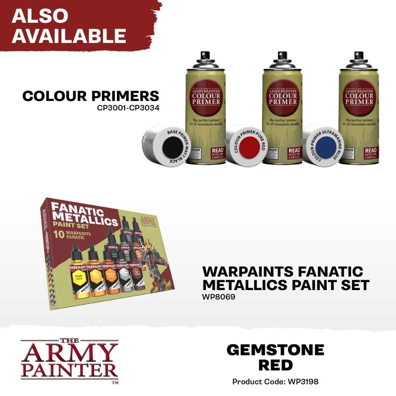 Army Painter - Warpaints Fanatic Metallic - Gemstone Red