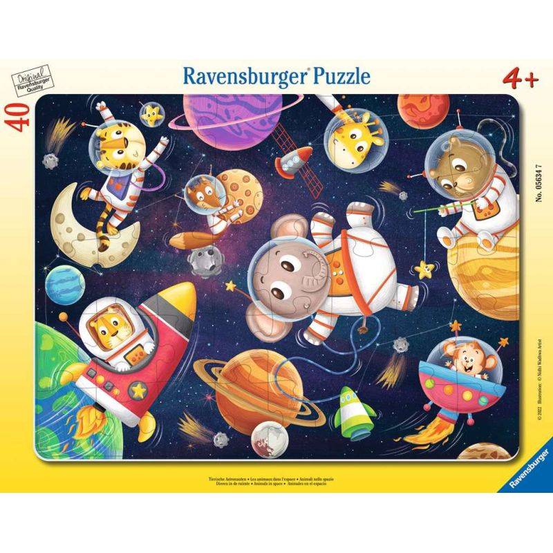 Frame puzzle 30-48 p - Animals in space