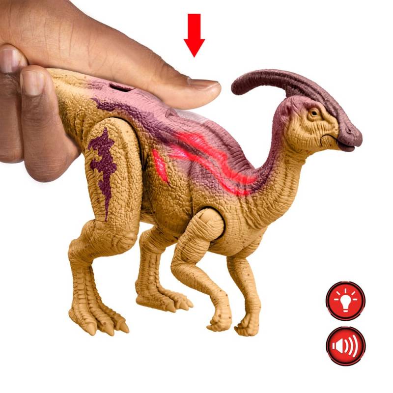 Jurassic World Epic Evolution Wild Roar Parasaurolophus Figure