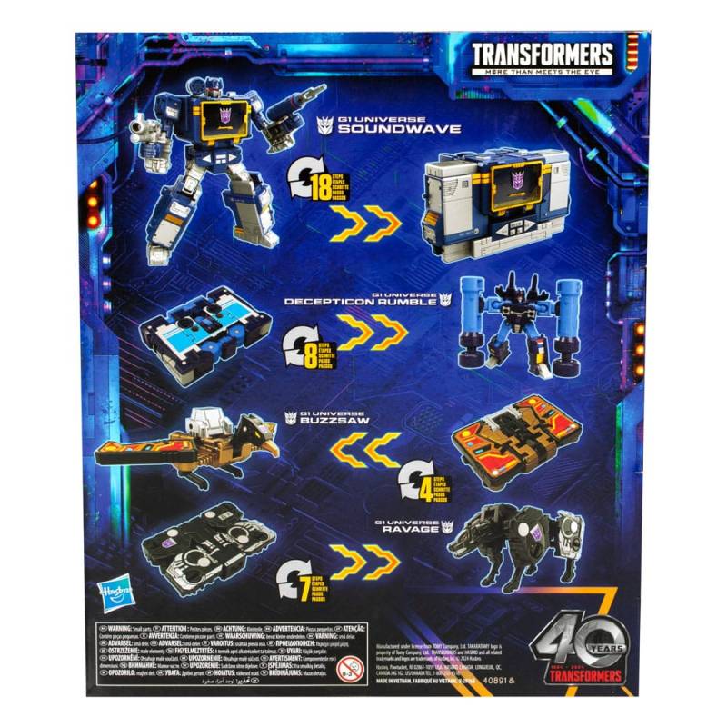 Transformers Generations Legacy United Voyager Class action figure G1 Universe Soundwave 18 cm