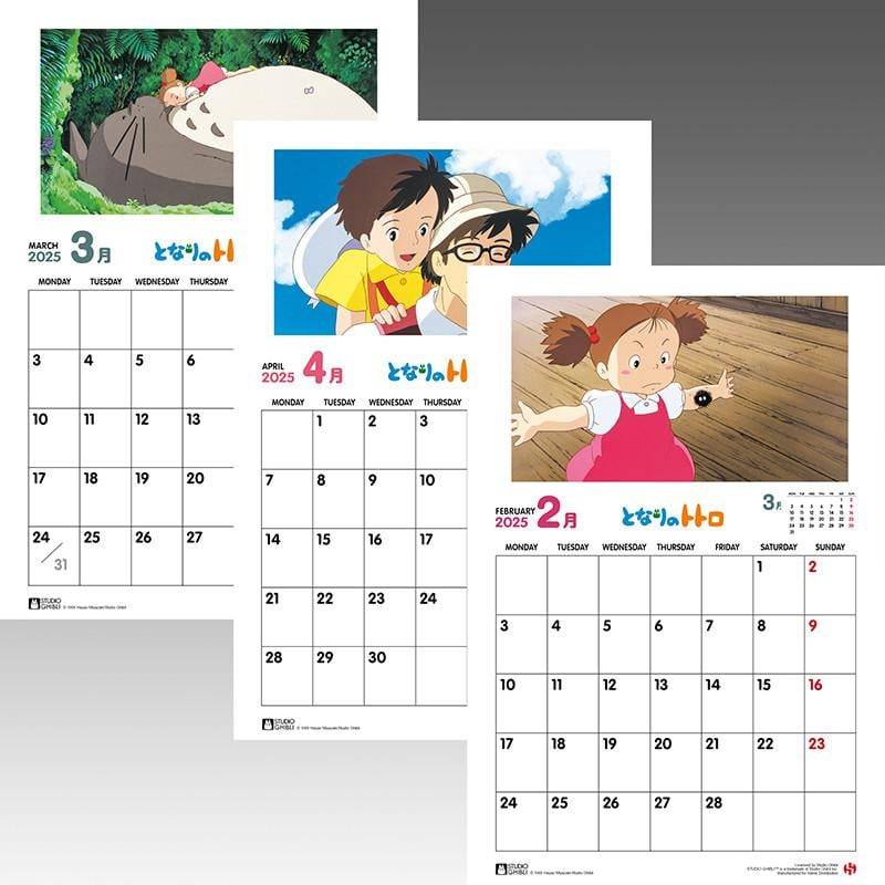 GHIBLI - My Neighbor Totoro - 2025 English Calendar